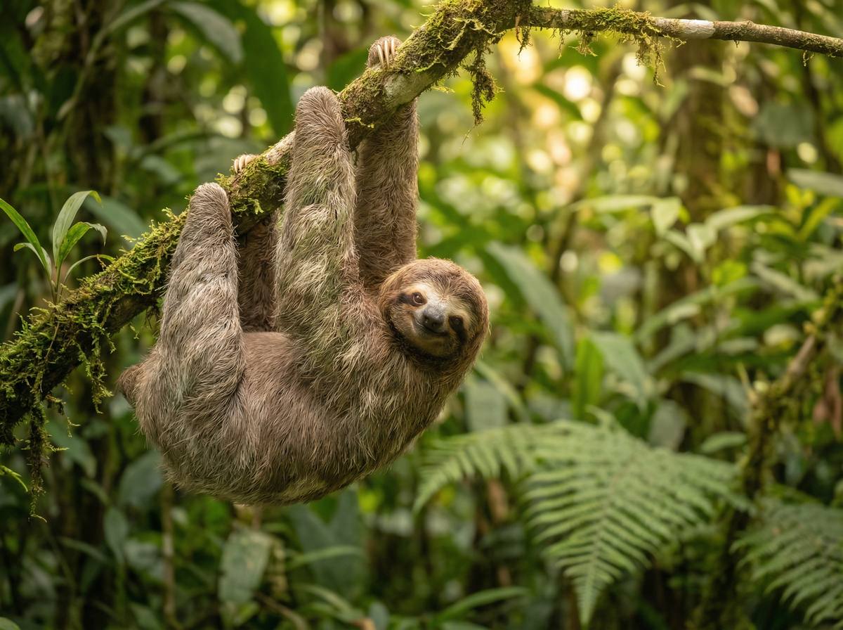 玩物社区树懒视频 - 热带雨林树懒慢生活视频演示